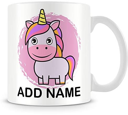 MUGGZ Unicorn Mug - Personalised Cup with Name - Gift for Kids – Custom Funny Coffee Mug – Unique Gift for Friends & Family