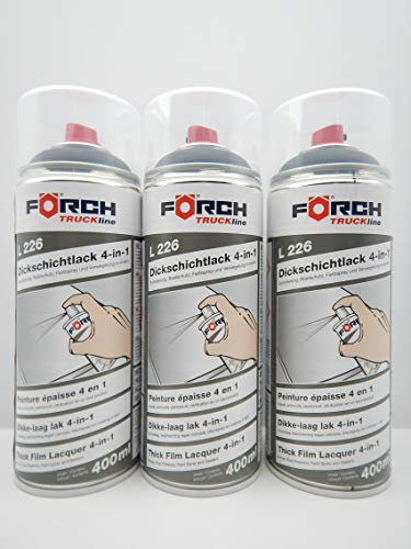FORCH 4 in 1 SCHWARZMATT SCHWARZ MATT DICKSCHICHTLACK Lack Spray SPRAYDOSE 400ML (3)