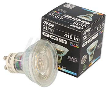 1x LED Line GU10 5W LED Leuchtmittel 50° SMD 2700K Warmweiß 410 Lumen Spot Strahler Einbauleuchte Energiesparlampe Glühlampe