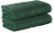 StickandShine 2er Set Premium Frottee Handtuch 50x100 cm in dunkelgrün in 500g/m² aus 100% Baumwolle