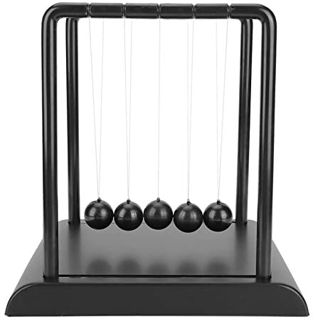 Cikonielf Stahlwiege Balance Balls Physik Wissenschaft Pendel Ornamente Intelligent Toy Desk Home Decoration