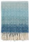 Klippan Havanna Wolldecke 130x200 cm grau, grün, türkis, blau