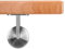 Handlauf Holzhandlauf VKT 42 x 42 mm Wandhandlauf Buche leicht gedämpft Halter rund 190 cm 2 Halter