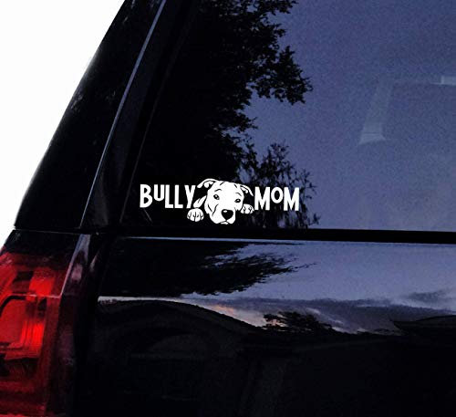 Brand Free 20 cm Auto-Aufkleber Pitbull Bully Mom Pitty Aufkleber Floppy Ear Pit Bull American Pitbull Bulldog PVC Autoaufkleber Laptop Aufkleber