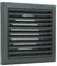 Vents 4 inch 100 mm Black Plastic Fixed Blade Grille with Fly Mesh 4 inch Rear Spigot for Internal External Air Vent Cover Wall Ceiling Mounting Louvre Grill Insect Screen Bathroom Ventilation