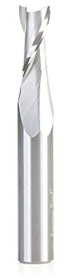 Amana Tool 46063 SC Fraise à défoncer hélicoïdale plongeante 8 mm D x 3/4 CH x 3/8 SHK x 6,3 cm de long 2 cannelures