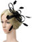 Fascinator für Damen mit Blumenfedern, mit Haarreif, Clip, Hochzeit, Braut, Blume, Feder, Fascinator, Haarspange, Pillbox, Hut, Blume, Derby, Hut, Hochzeit, Fascinator, Braut, Kopfbedeckung,