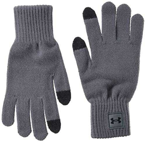 Under Armour Herren UA Halftime Gloves, superweiche Rippenstrick-Thermo Handschuhe, schweißableitende Fitness Handschuhe mit Touchscreen-Technologie