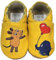 HOBEA-Germany Krabbelschuhe Unisex, Die Maus, Lederschuhe (Maus mit Elefant Herz gelb, 20/21)
