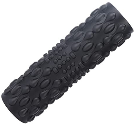 Professionelle Elektrische Fitnessrolle Muskelentspannung Bequeme Rückenmuskelmassagerolle für Physiotherapie Fitness Elektrische Schaumstoffrolle für Damen & Herren (Schwarz)