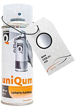 uniQum Autolack Spraydose für BMW EISBLAU 439 Autolack Reparatur 400 ml