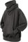Eocicvvi Felpa Uomo con Cappuccio Collo Alto Pullover Hip Hop Stile Comoda Felpe Pile Hoodies Autunno Invernale Moda(Grigio,M)
