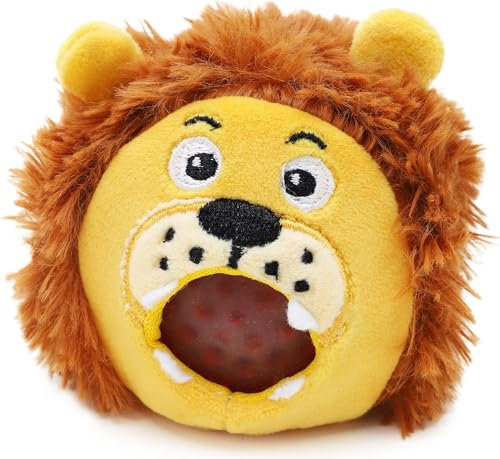 Toyland® 8 cm Furry Animal Jelly Squeezers – Neuartiges Kinderspielzeug – Löwe