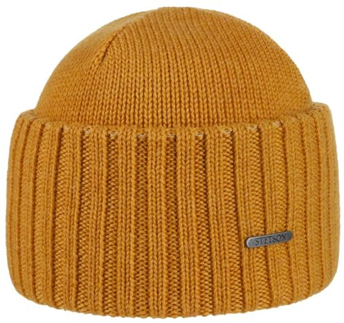 Stetson Northport Merinomütze Wollmütze Wintermütze (One Size - senf)