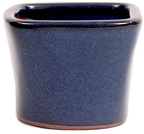 Bonsai - Schale, Kaskadenschale quadratisch 8 x 8 x 6,5 cm, blau 50983