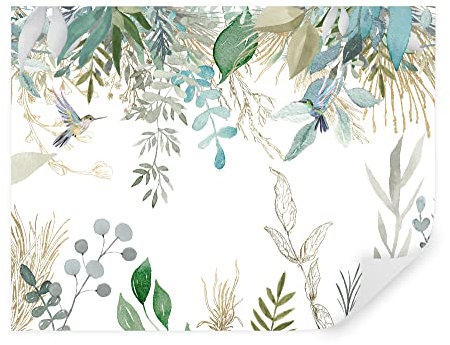 TAPEKO Papier Peint Panoramique Premium 260x180 cm style 3D Plantes Exotiques Naturelles Papier Peint intissé pour Chambre Salon Décoration Murale u17579