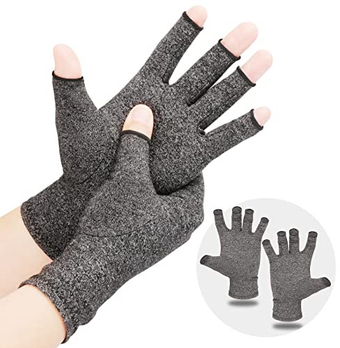 LetsLife Arthritis Kompressionshandschuhe für Damen und Herren, fingerlose Handschuhe, atmungsaktiver Stoff, bei Karpaltunnelsyndrom, Rheumatoid. Ideal auch als Arthrose Handschuhe mit Kompression