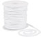 BENECREAT 25m Corde de Remplacement Cordon Blanc, Remplacement de Cordon de Serrage Souple en Polycoton de 6 mm avec Bobine en Plastique pour Manteaux, Pantalons, Shorts