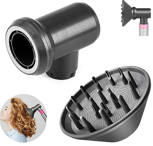 Diffusor and Adapter Aufsätze für Dyson Airwrap Styler HS01 HS05, Verwandeln Sie es in einen Haartrockner Ersatzteile, Diffusor Föhn Aufsatz