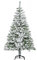 HOMCOM Árbol de Navidad Artificial 150 cm con Nieve Ignífugo con 358 Ramas Apertura Automática Base Plegable y Soporte Metálico Decoración Navideña para Interiores Verde