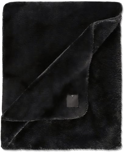 JOOP! Plaid Sleek | 002 schwarz - 150 x 200