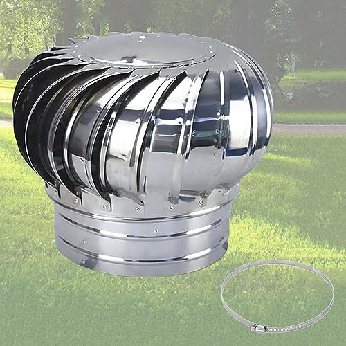 Cubierta Giratoria para Chimenea, Sombrero Extractor De Humos Galvanizado Giratorio, Cubierta para Tubo De Chimenea Tapa Giratoria De Acero Inoxidable, para Tubo De 110 160 250 400mm De Diámetro