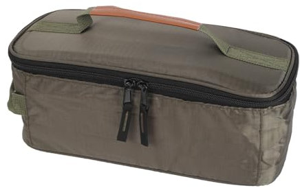 MiOYOOW Sac Rangement pour Ustensiles Cuisine Camping, Sac Transport Vaisselle Camping Étanche avec Double Fermeture Éclair et Poignée pour Camping Randonnée Barbecue