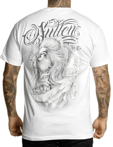 Sullen Men's Heaven Sent Standard White Short Sleeve T Shirt M