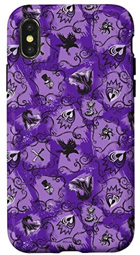 iPhone X/XS Disney Descendants Print Purple Case