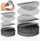 XKSIDA 200 Pack Plant Pot Drainage Mesh - 2/4 Inch Round Soil Saver Screens, Breathable Bottom Grid for Flower Pots & Bonsai, Durable Reusable Hole Covers Prevent Soil Loss (Black)