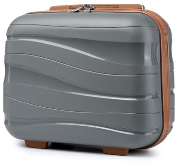 KONO Lightweight Polypropylene Travel Makeup Carrying Case Hard Shell Cosmetic Case Mini 14 Luggage Organizer