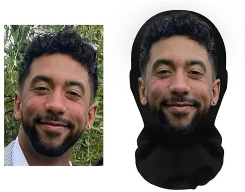 Personalisierte Gesichtsmaske für Frauen Mann Kreative Customizable Lustige Mütze individuelles Selbstmontage Vollgesichtsmaske Kostüm Unisex Gesichtslose Headsets