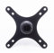 Kado Portable Monitor Mounting Adapter Bracket Plate Black, 17mm Ball Head to 100x100mm 75x75mm, M4 Screw Set Wall Mount Arm Mount Universal, Tripod Camera Stand for Desktop Monitor Portrait Mode