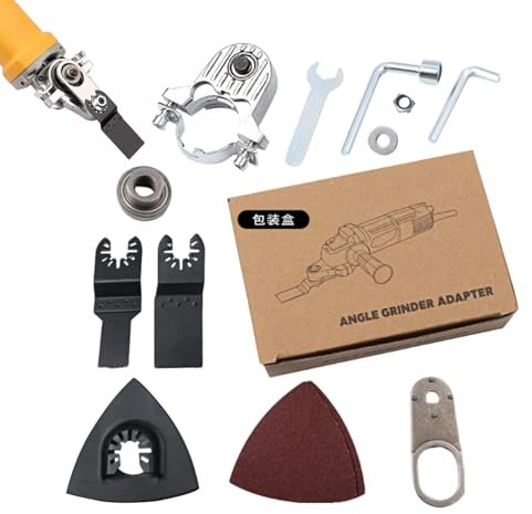 Kit de cabezal de conversión de amoladora angular, kit adaptador de herramienta oscilante convertidor - Kit de accesorios para multiherramienta oscilante,Herramienta de modificación de amoladora angul