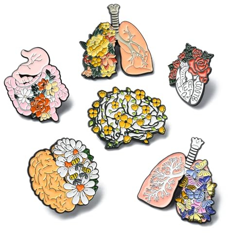 UR URLIFEHALL Ensemble de broches en émail à revers en acrylique et plastique pour vêtements, sacs à dos, bijoux, artisanat, décoration
