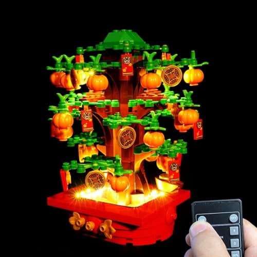 Led Light kit Set, for Lego 40648 Money Tree Model, Compatible with Lego 40648 Model (Luminaire only, Model not Included) (Remote Control)