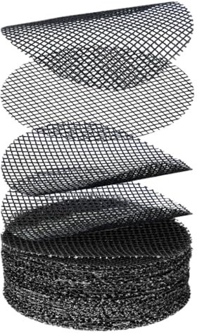 Coussin en Maille pour jardinière – 50 pièces pour Trou de Pot de Fleur, Maille de Drainage pour Pots | Grilles de Drainage Robustes pour, Tapis de Grille de Fond de Pot de Bonsai Respirant, f