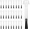 Piriuuo 30 Pcs Replacement Nail Polish Brush Kit, Disposable Nail Varnish Brushes Soft Nail Art Brushes with Handle Dip Powder Liquid Replacement Brushes for DIY Nail Art Salon