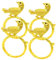 IMIKEYA 4 Stück Vogel Serviettenringe Ring Serviettenhalter Tischdekoration Serviette Für Tüll Vogel Serviettenhalter Blatt Serviette Esszimmer Serviettenhalter Für Tisch