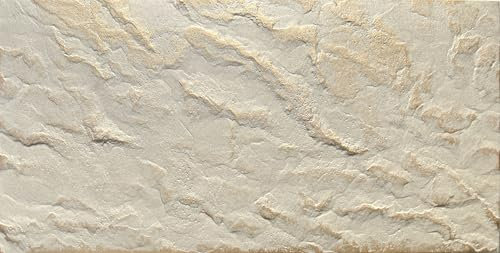 DECCART Wand-Paneele in Marmoroptik Deckenpaneele Wandverkleidung Deckenverkleidung mit Marmor-Imitat Wandplatten in Grau aus Polystyrol - 100x50 cm - Marmor Beige Gold - 24 Stück (12 m²)