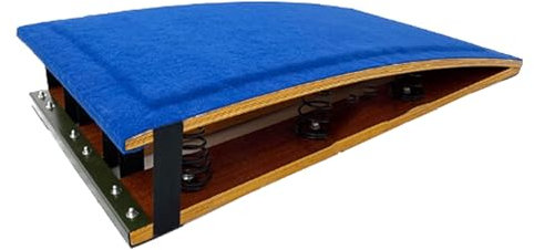 HYBMRQVD Robustes Vault-Sprungbrett, Gymnastik-Sprungbrett mit 9 Federn, Gymnastik-Sprungbrett-Pedal für das Leichtathletik-Training Trainingsmatte
