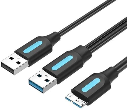 Watio Wave Câble USB 3.0 vers micro USB, 1 m de long, connexion rapide et compatible, couleur noire, idéal pour des transferts efficaces. *
