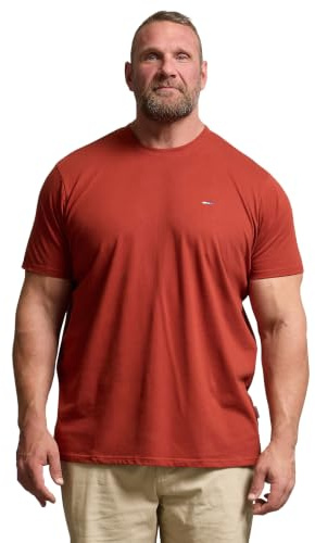 BadRhino Big & Tall Burnt Red Extra Long Core T-Shirt - Men's - Plus Size Curve