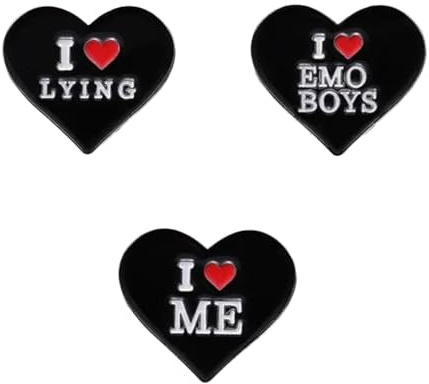 Zukünftige MILF Anstecknadel | Emo Herz Pin mit Spruch