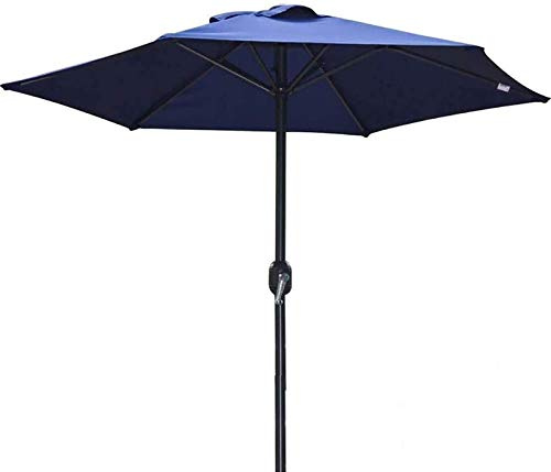 QYYZTQY Sonnenschirme den Außenbereich, Gartenschirme, m, Tischschirm im Freien mit Kurbel, 6 Eisenrippen, Marktschirm für Pool, Strand, Garten, Restaurant, ohne Sonnenschirmständer