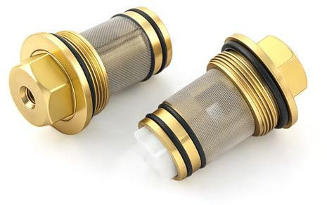1411600M Clapet anti-retour 1/2 compatible avec GROHE 1411600M Version en laiton - Clapet anti-retour Accessoires de salle de bain pour robinet de lavabo de salle de bain - Lot de 2