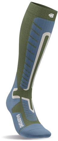 BAUERFEIND Skisocken „Ski Alpine Compression Socks“, 1 Paar Ski Alpin & Snowboard Wintersocken mit Merino-Wolle, Sport Kompressionssocken
