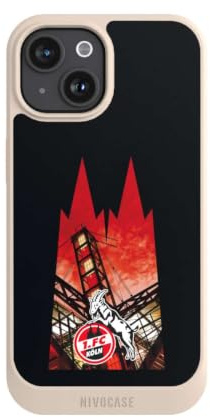 Hülle für Apple iPhone 15 1. FC Köln Offizielles Lizenzprodukt Kölner Dom