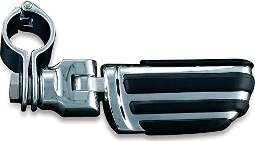Kuryakyn 7992 Motorcycle Foot Control Component: Dually ISO Pegs with Mounts and Magnum Quick Clamps for 1-1/4 Engine Guards or Tubing, Chrome, 1 Pair