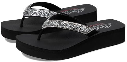 Skechers Damen Rumblers-Beautiful People Keilsandale, Schwarz, 39 EU